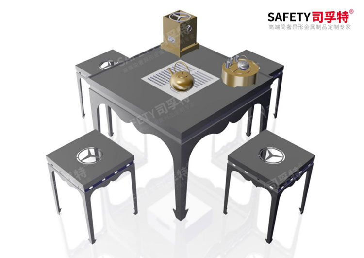 從“火塘烤茶”到“圍爐煮茶”，傳承中華茶文化 [精制鋼圍爐茶桌|炭火爐](圖9)