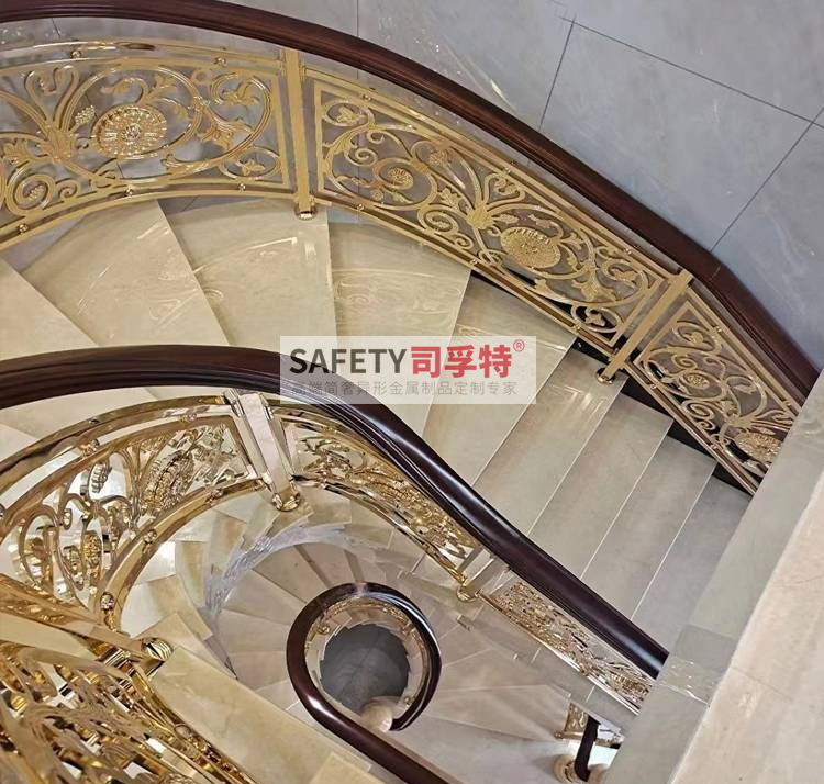 銅藝雕刻欄桿扶手，輕奢時尚，溫馨典雅(圖4)