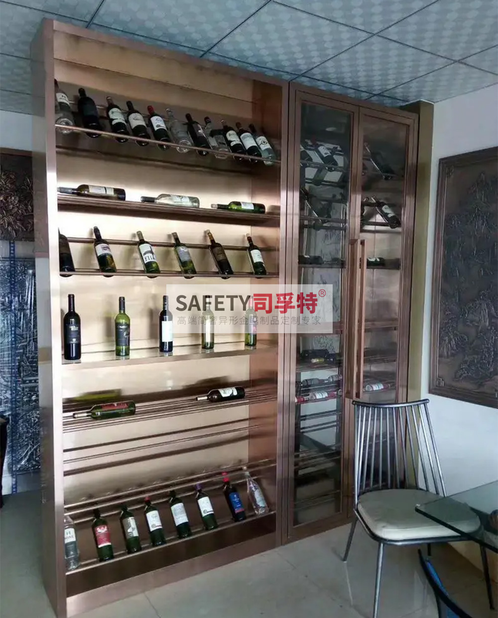 不銹鋼酒柜款式多樣，美觀時尚，經(jīng)久耐用(圖4)