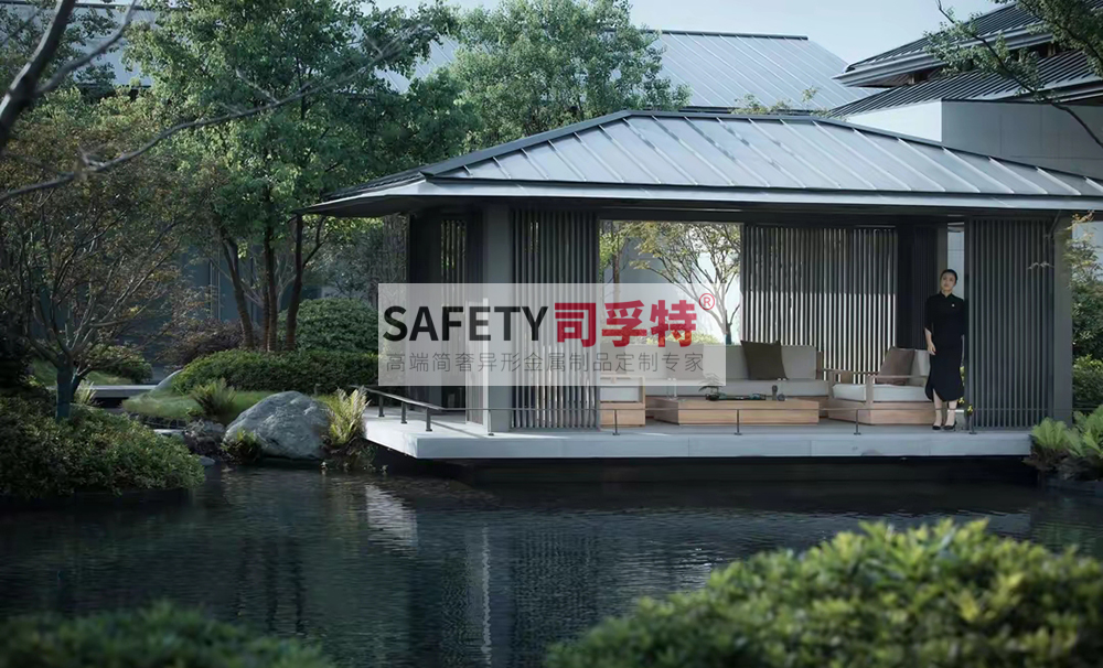 新中式景觀涼亭設計有哪些注意事項[精致不銹鋼涼亭，鋁藝涼亭](圖4)